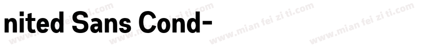 nited Sans Cond字体转换